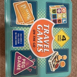 New in box- travel games on the go